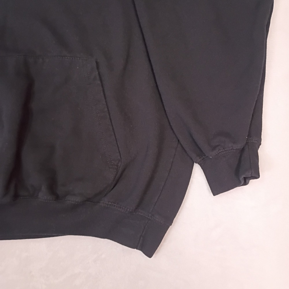 Champion Mens 2XL Black Script Logo Pullover Hoodie Fleece Sweatshirt - Picture 9 of 11